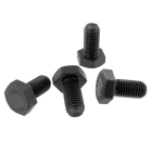 Screw M10 hex bolts (4 pieces) Spring plate caps black  211511225